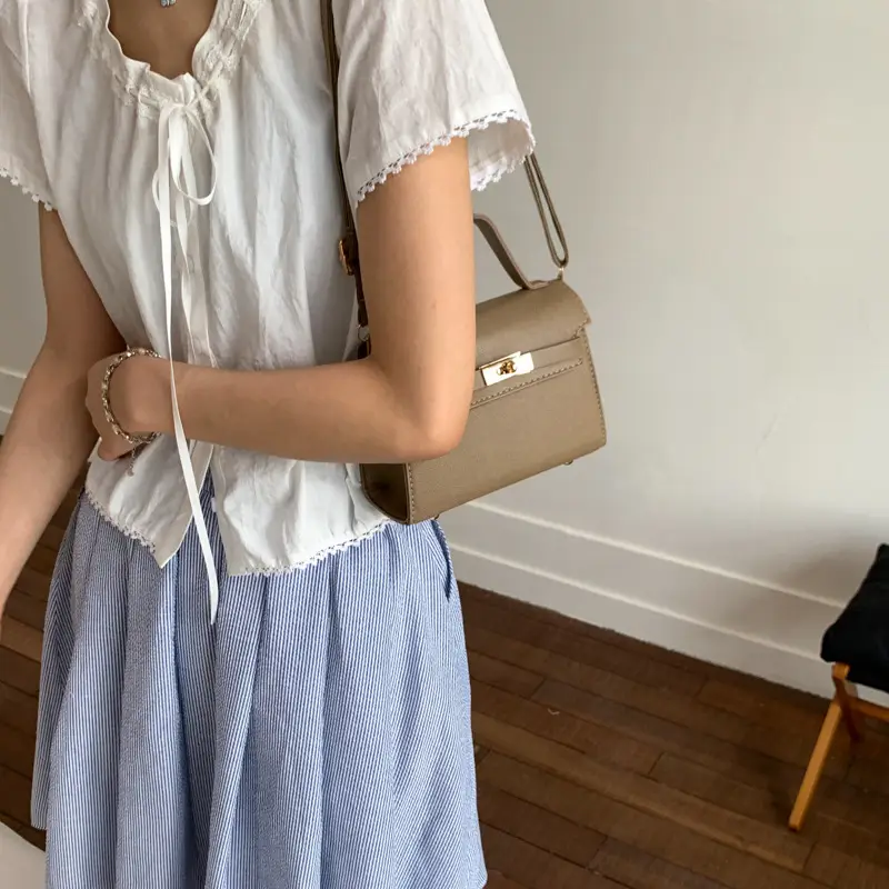 White Korean Style Crossbody Shoulder Bag for Women — feature 18