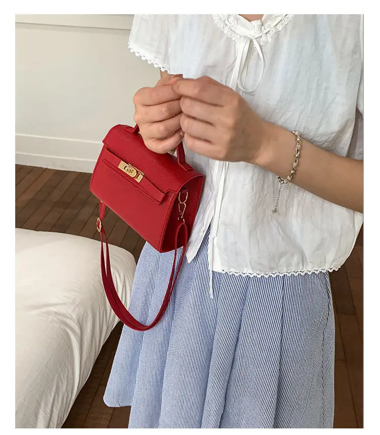 White Korean Style Crossbody Shoulder Bag for Women — feature 7