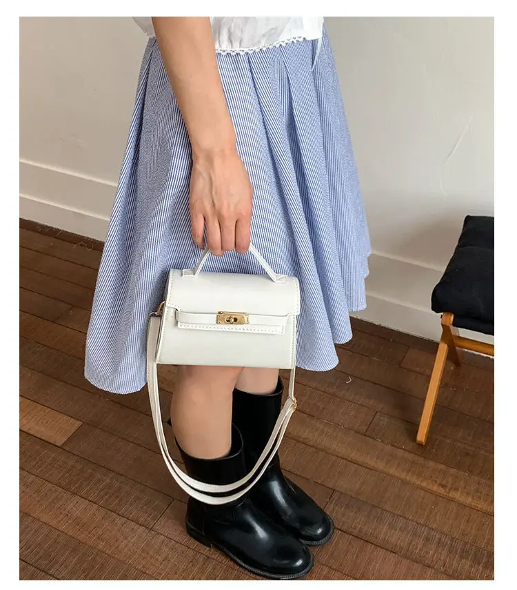 White Korean Style Crossbody Shoulder Bag for Women — feature 8