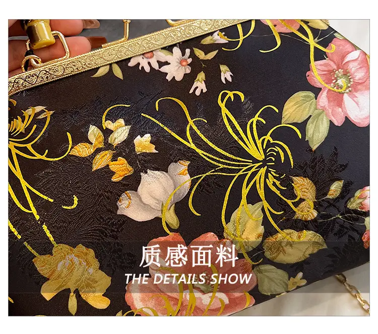 2025 Floral Clip-On Shoulder Bag with Tassel — feature 9