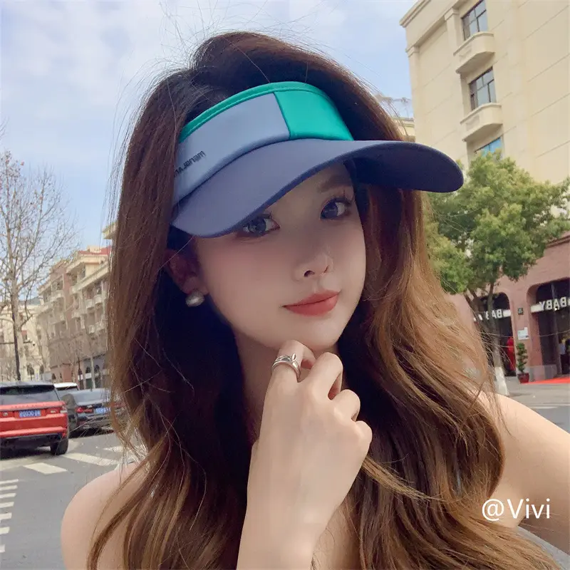 Summer Ice Silk Visor Hat for Girls Sun Protection - Image 8