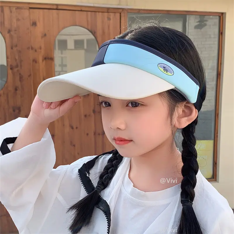 Summer Ice Silk Visor Hat for Girls Sun Protection — feature 12