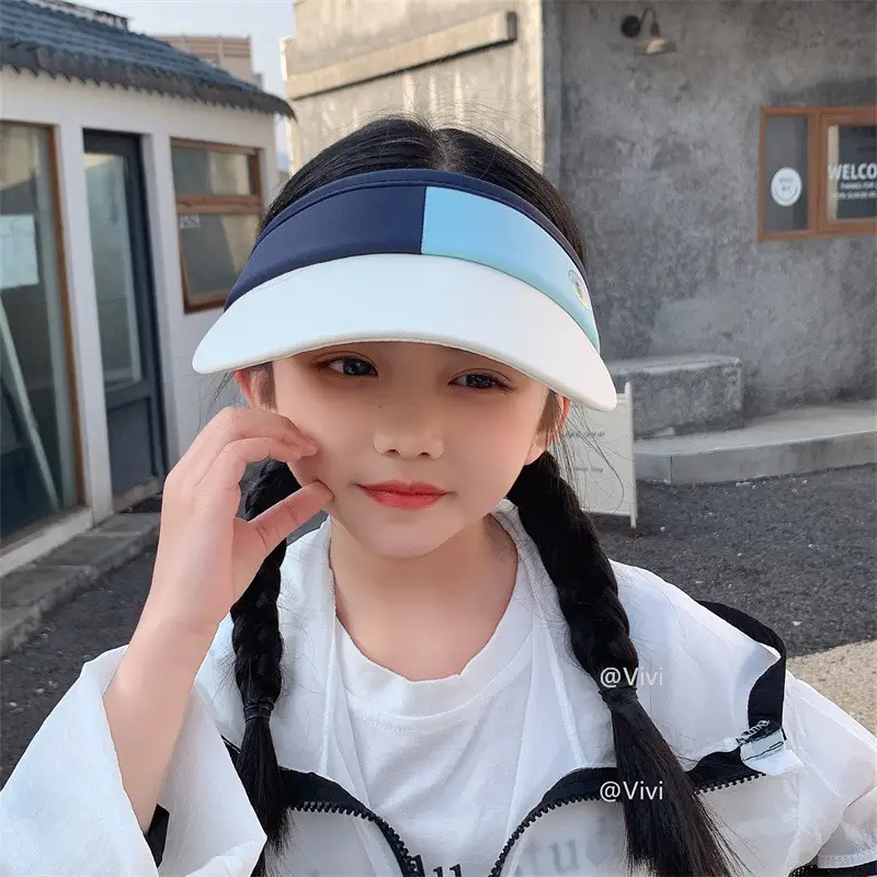 Summer Ice Silk Visor Hat for Girls Sun Protection — feature 4