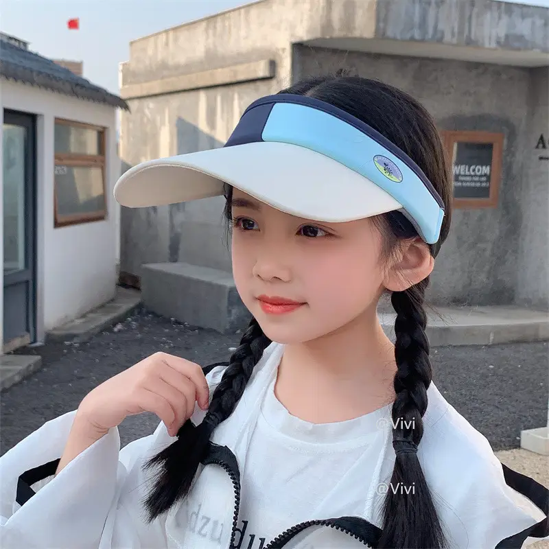 Summer Ice Silk Visor Hat for Girls Sun Protection — feature 8