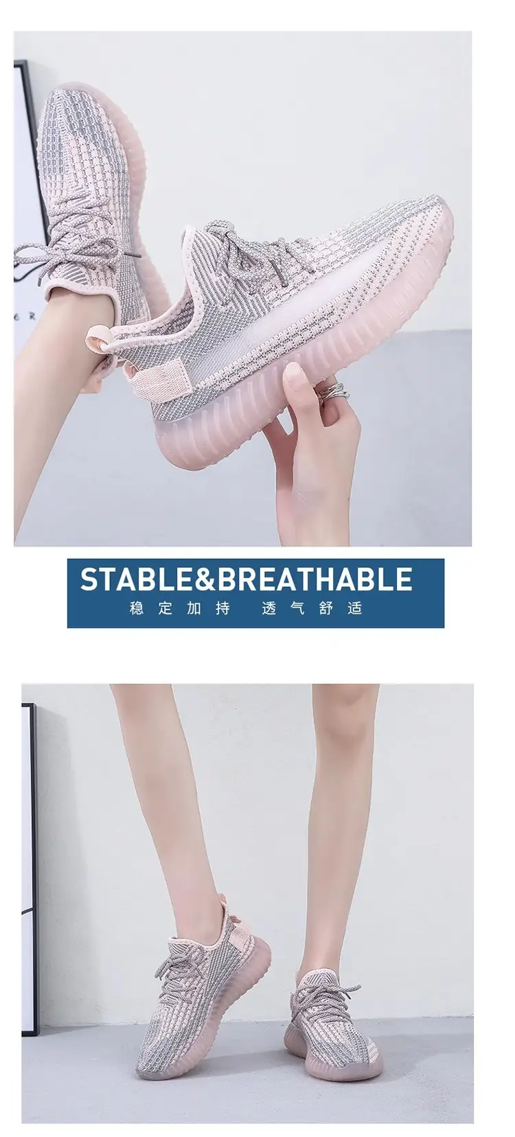 Soft-Soled Coconut Shoes for Women 2025 New Spring and Summer Lightweight Shock-Absorbing Mesh Breathable Mesh Shoes Sports Casual Shoes for Men — feature 14