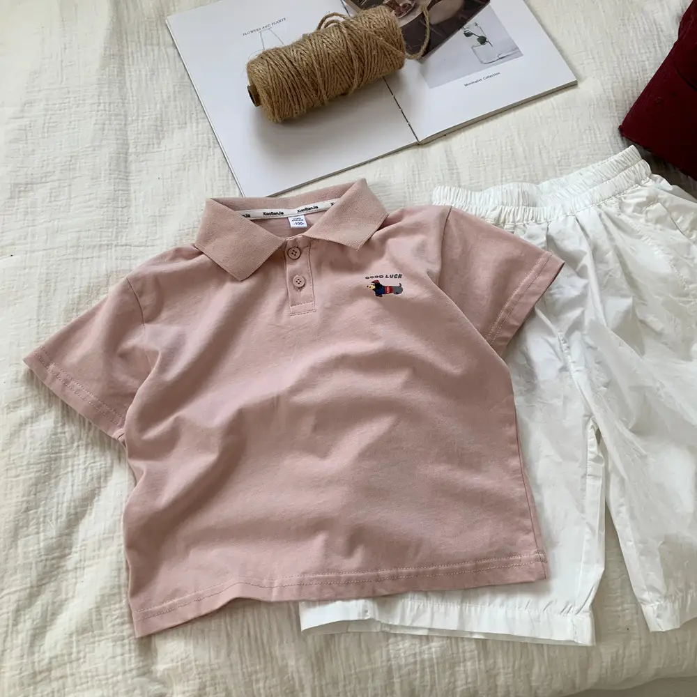 Boys Polo Shirt White Cotton Summer 2025 — feature 6