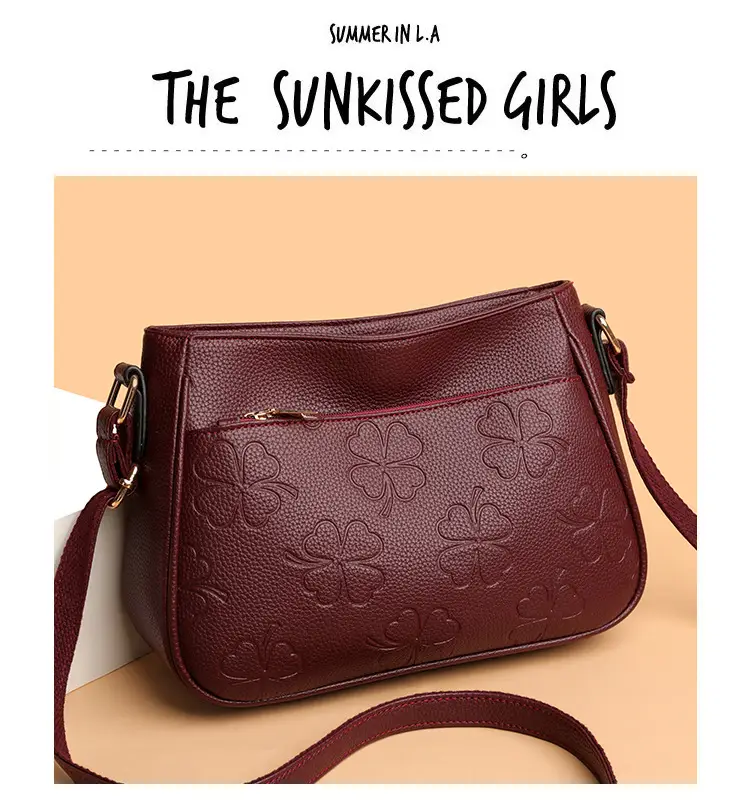 2026 Embossed Mom Bag Shoulder Crossbody Black — feature 4