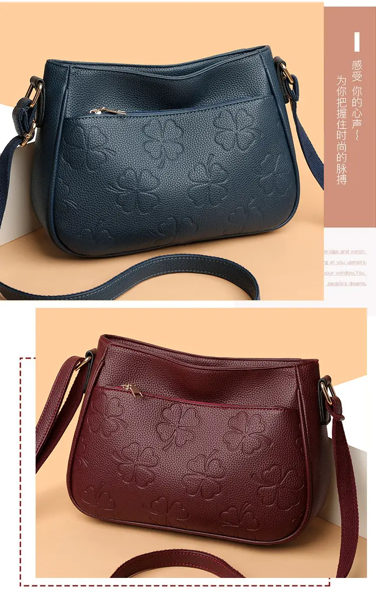 2026 Embossed Mom Bag Shoulder Crossbody Black — feature 7