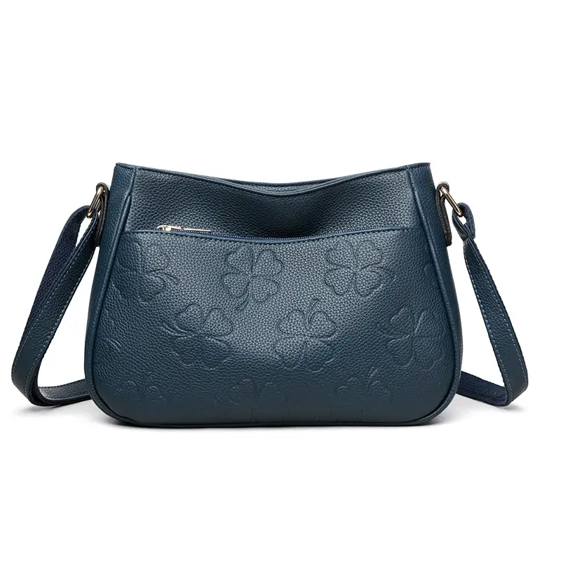 2026 Embossed Mom Bag Shoulder Crossbody Black - Image 3