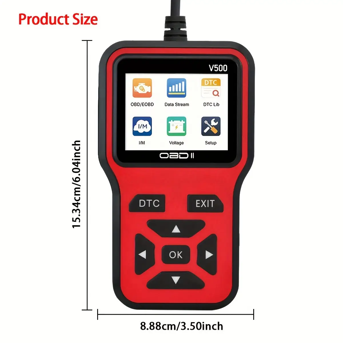 V500 Car Fault Detector Diagnostic Instrument with Universal Display — feature 2