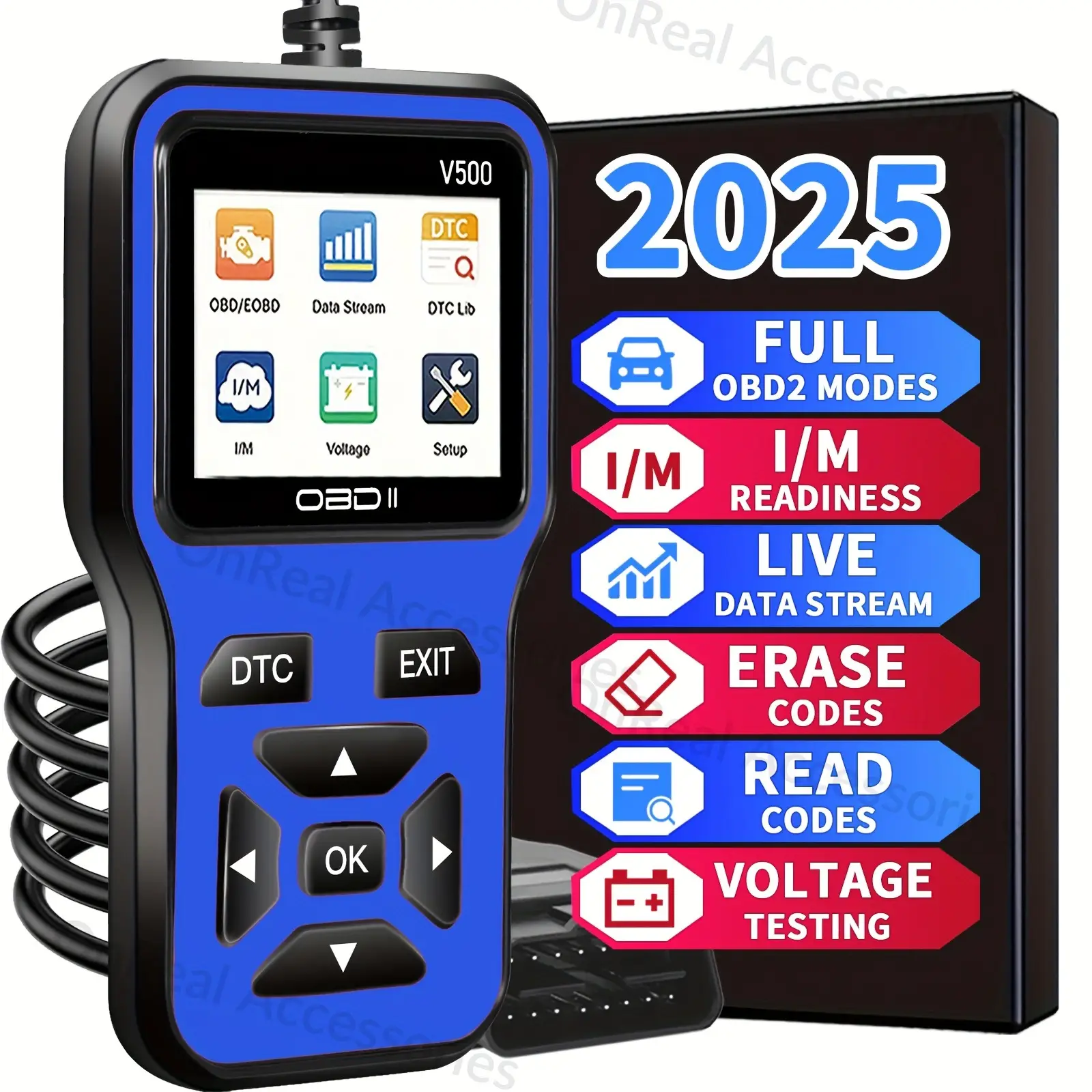 V500 Car Fault Detector Diagnostic Instrument with Universal Display - Image 3