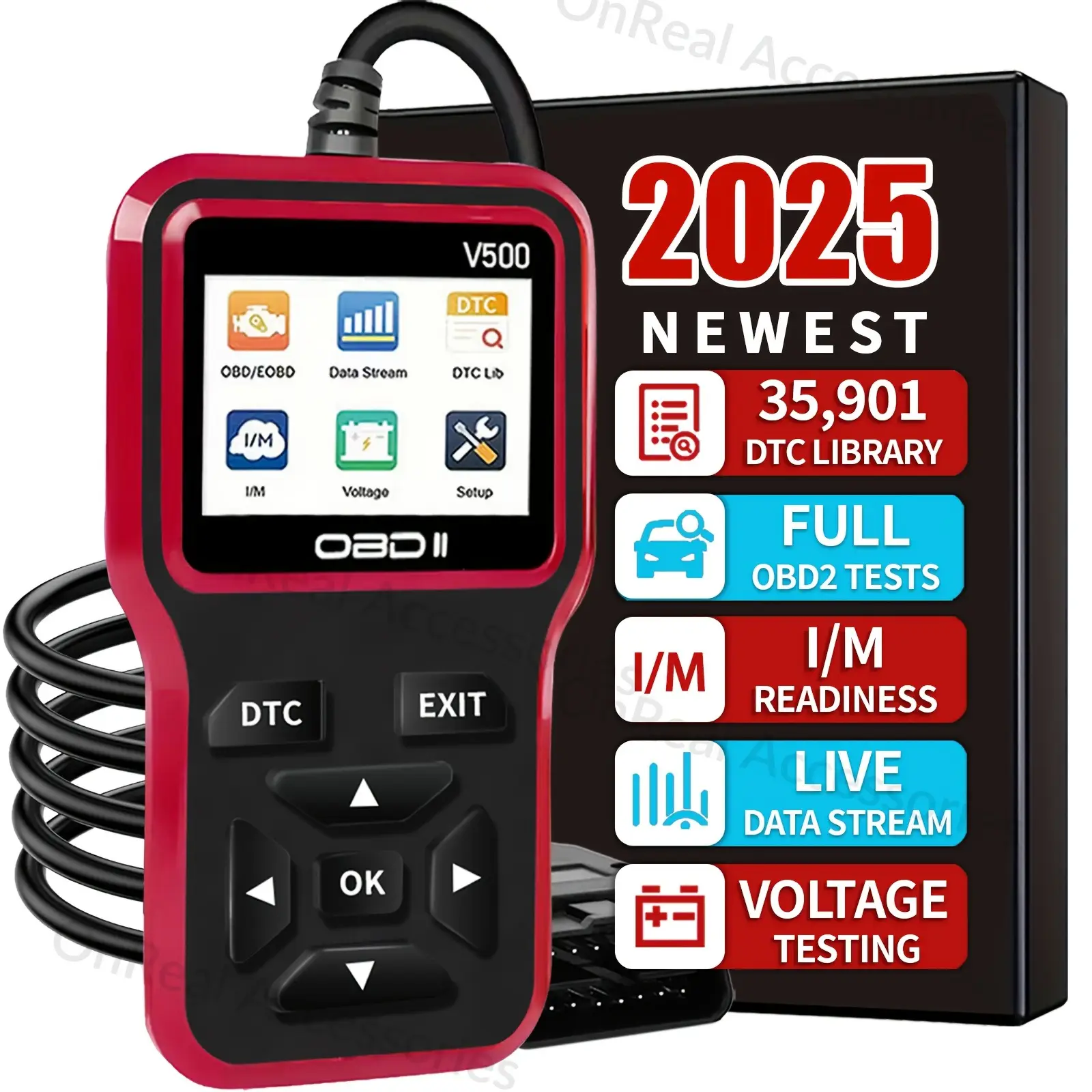 V500 Car Fault Detector Diagnostic Instrument with Universal Display - Image 4
