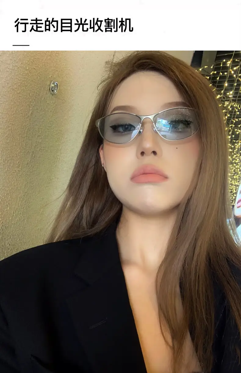 Women's Black Cross-Border Sunglasses High-End Trendy — feature 11