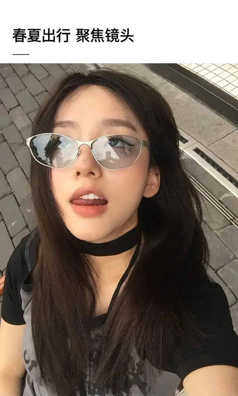 Women's Black Cross-Border Sunglasses High-End Trendy — feature 8