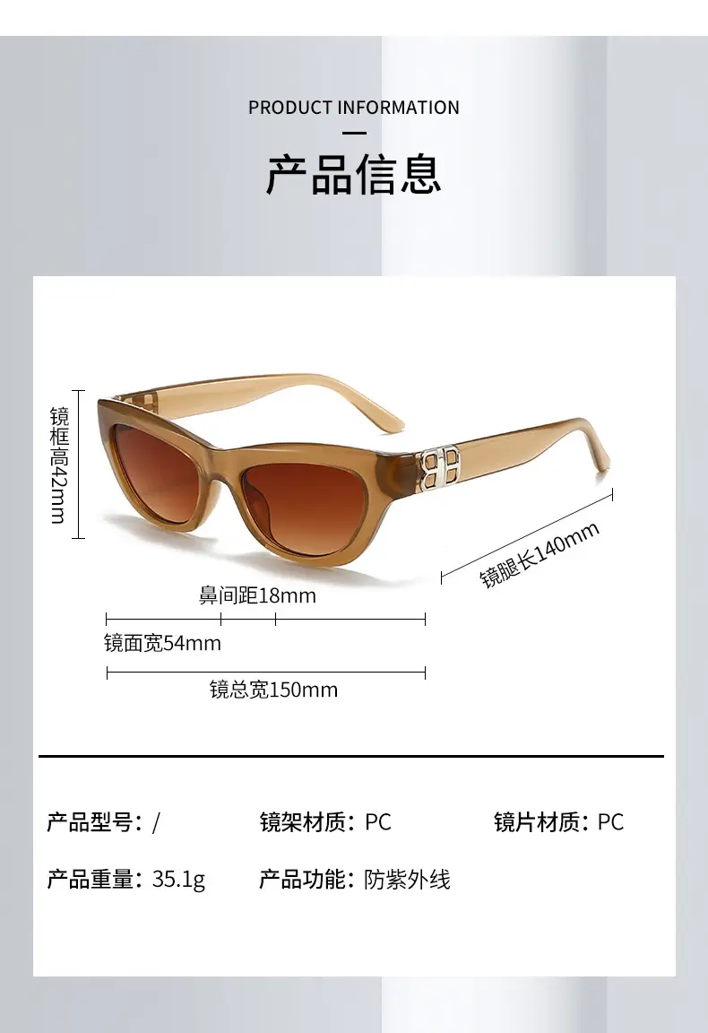 2025 Cat Eye Glasses for Women Golden Frame β feature 6