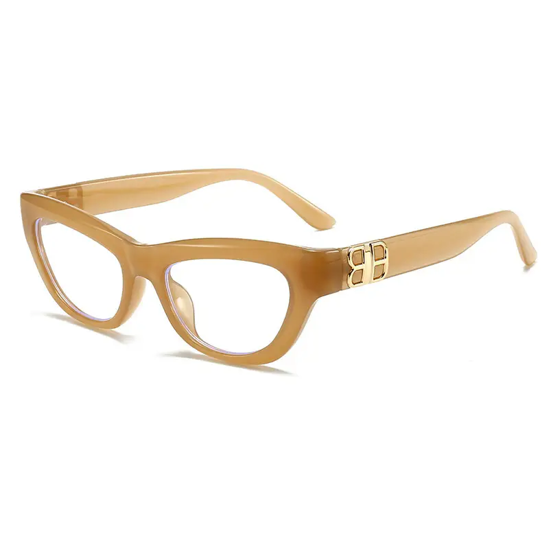 2025 Cat Eye Glasses for Women Golden Frame - Image 10