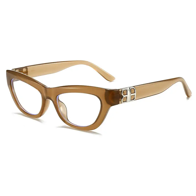 2025 Cat Eye Glasses for Women Golden Frame - Image 9
