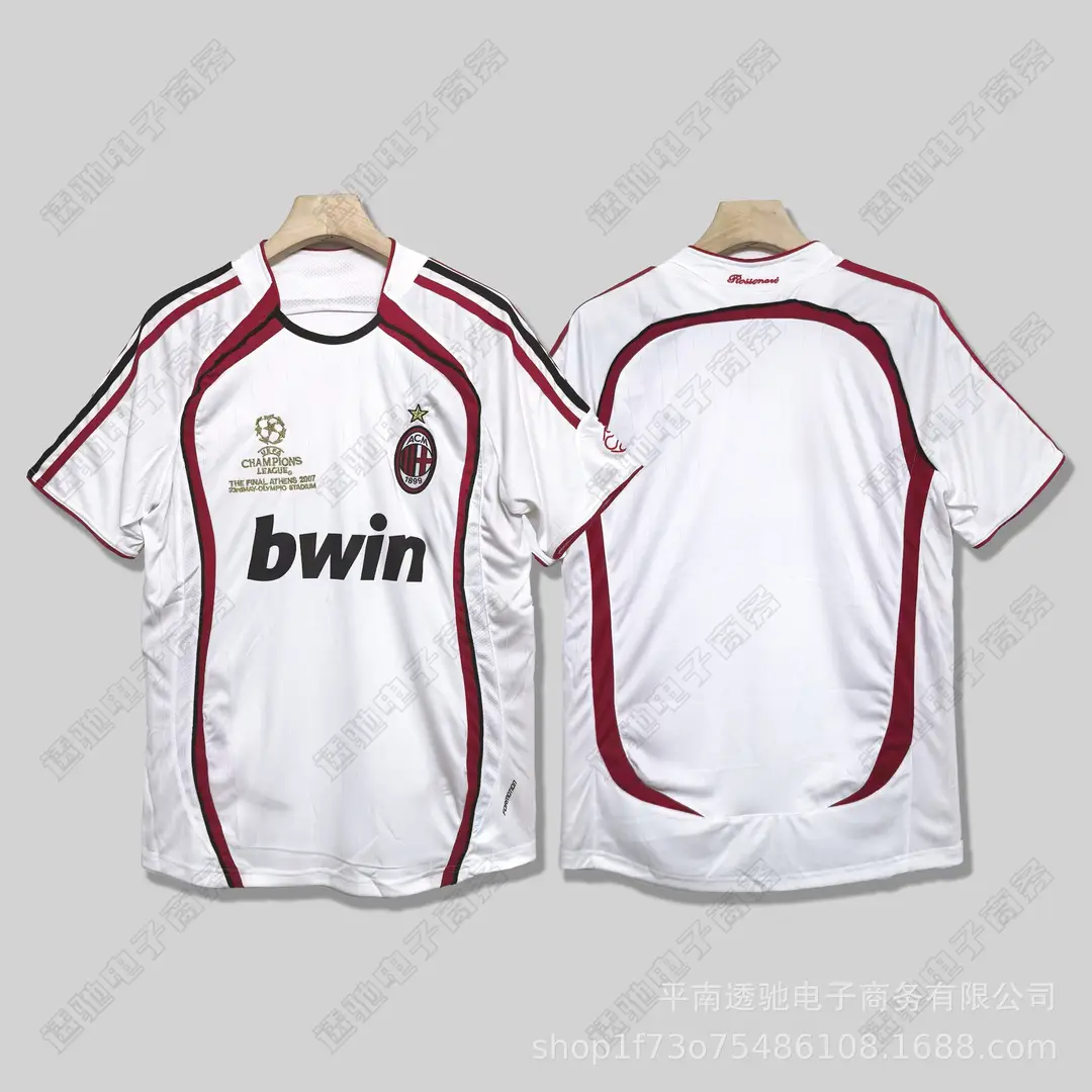 Italian Serie a Classic Team Retro Football Jerseys Ac Milan Kaká Inter Milan Home and Away Short-Sleeved Football Uniforms — feature 19