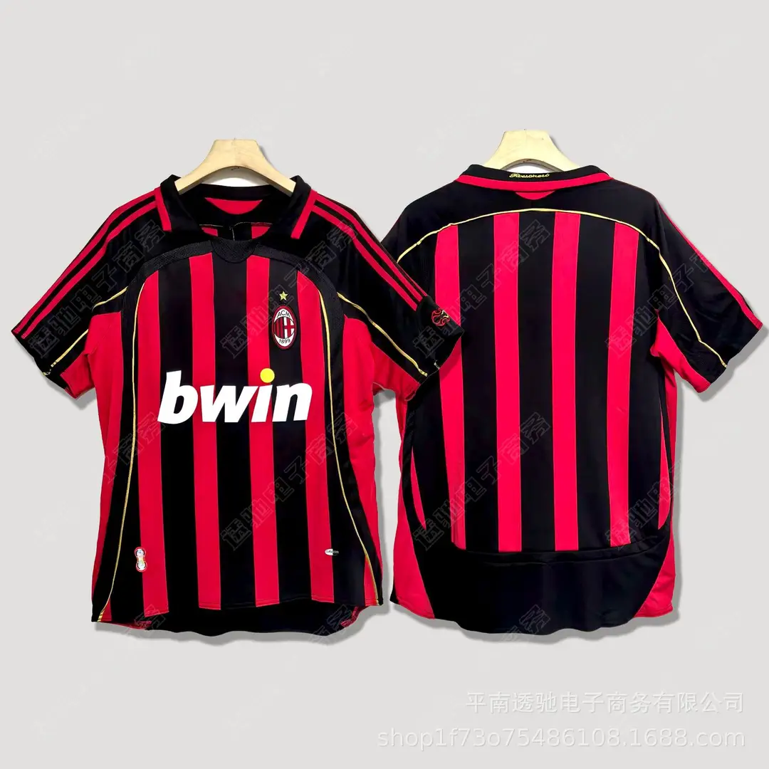 Italian Serie a Classic Team Retro Football Jerseys Ac Milan Kaká Inter Milan Home and Away Short-Sleeved Football Uniforms — feature 22