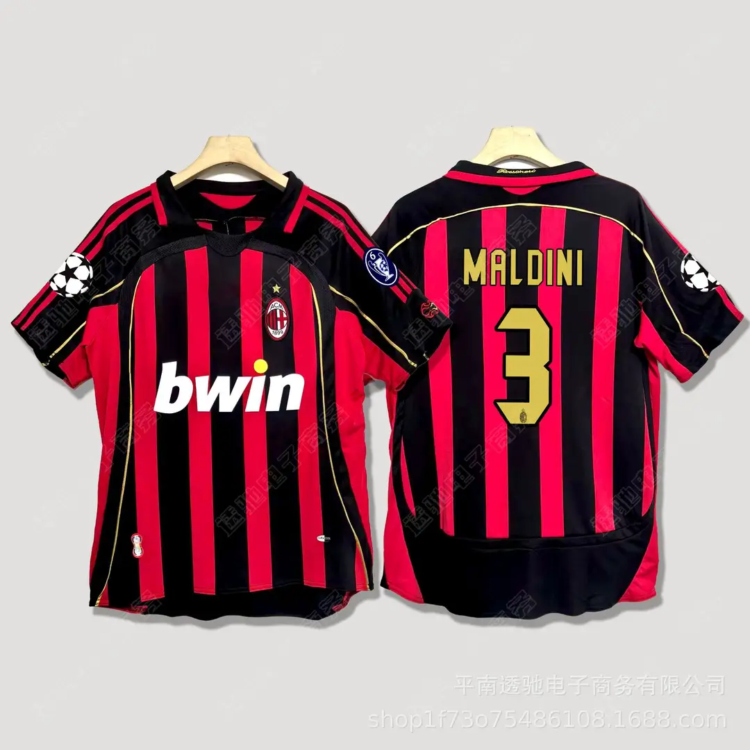 Italian Serie a Classic Team Retro Football Jerseys Ac Milan Kaká Inter Milan Home and Away Short-Sleeved Football Uniforms — feature 23