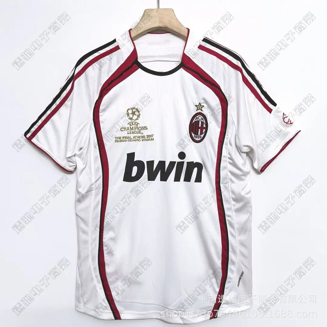 Italian Serie a Classic Team Retro Football Jerseys Ac Milan Kaká Inter Milan Home and Away Short-Sleeved Football Uniforms — feature 4