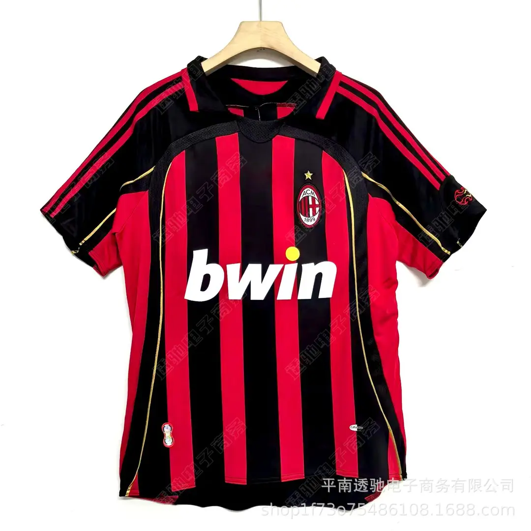 Italian Serie a Classic Team Retro Football Jerseys Ac Milan Kaká Inter Milan Home and Away Short-Sleeved Football Uniforms — feature 6