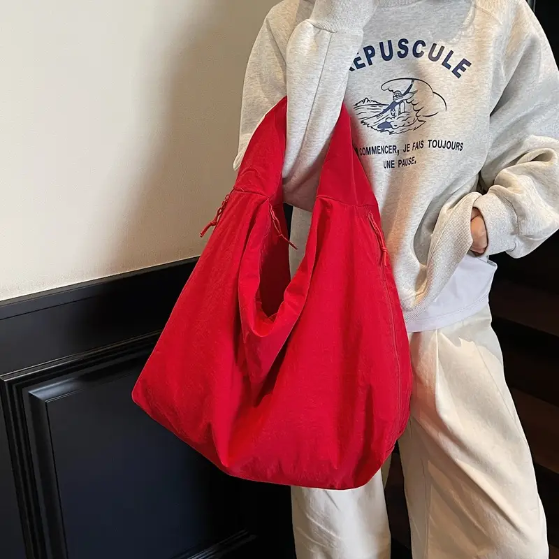 Yellow Canvas Large Shoulder Bag 2025 - Image 5