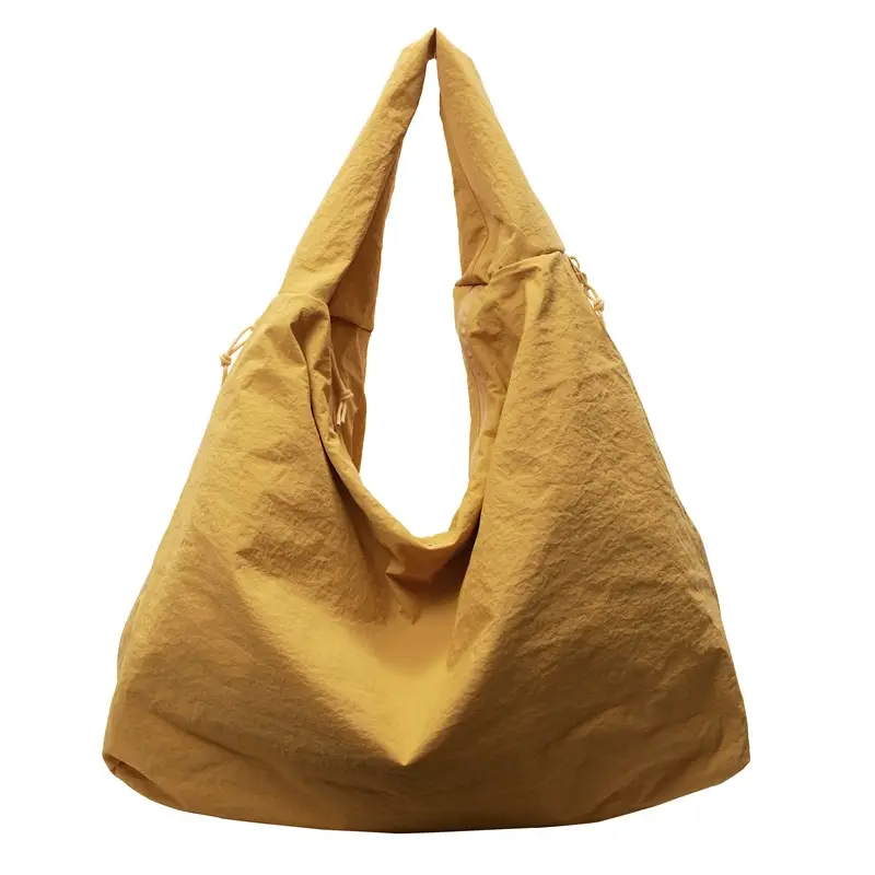 Yellow Canvas Large Shoulder Bag 2025 - Image 3