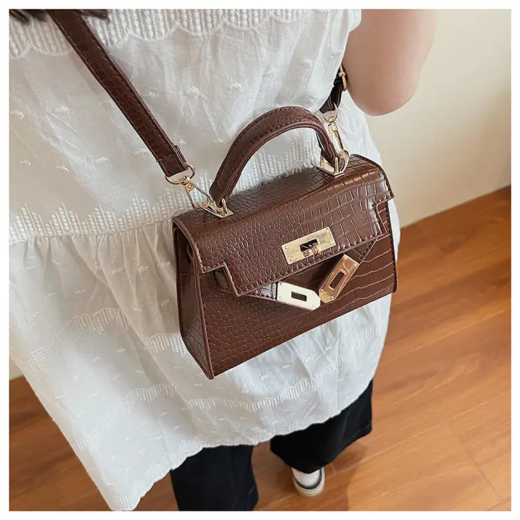 Brown Croc Leather Satchel Bag for Women 2025 — feature 26