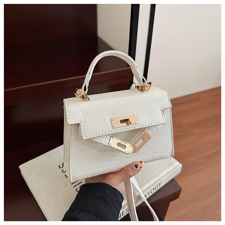 Brown Croc Leather Satchel Bag for Women 2025 — feature 49