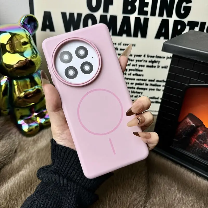 Suitable for Oneplus 13 Mobile Phone Case Ace5 New Ace3 Ultra-Thin Magnetic Hard High-End Simple Anti-Fall Protective Cover for Women — feature 13