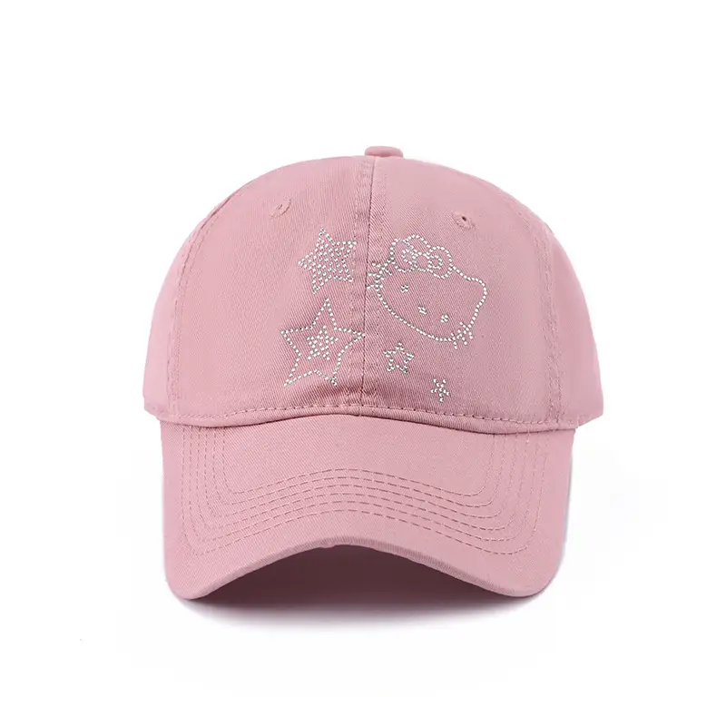 Korean Style Blue Cat Embroidered Baseball Cap — feature 10