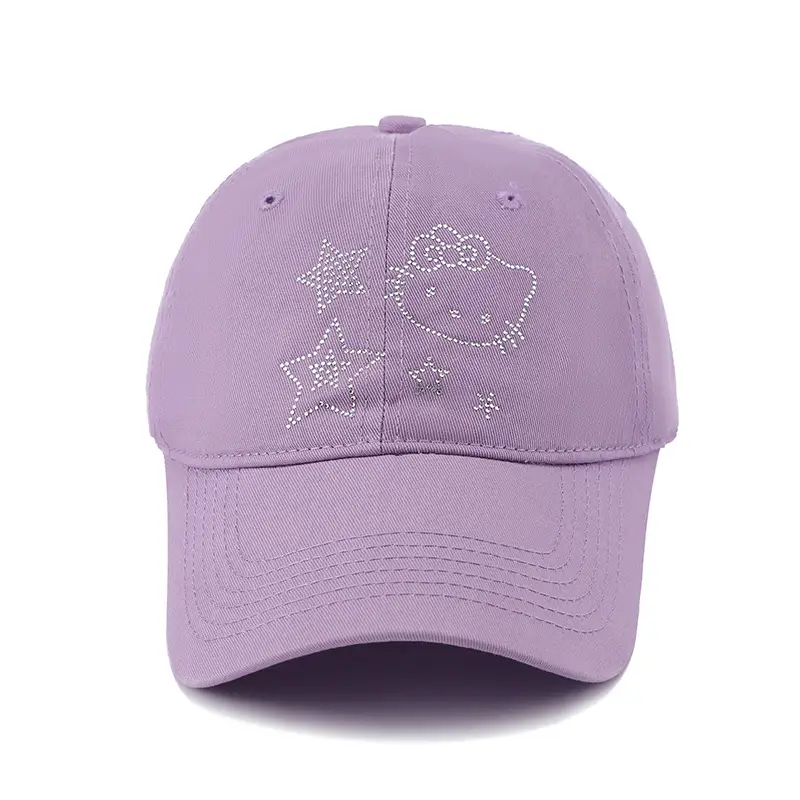 Korean Style Blue Cat Embroidered Baseball Cap — feature 13