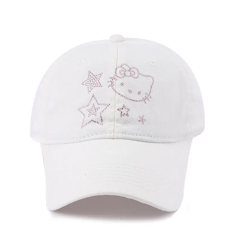 Korean Style Blue Cat Embroidered Baseball Cap — feature 14