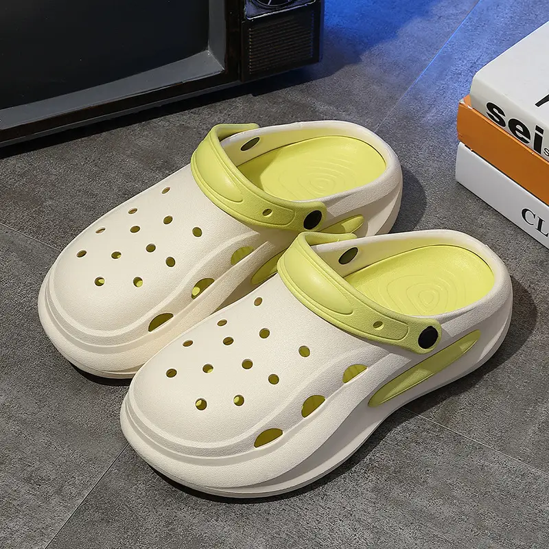 Women's Croc Sandals Cream Non-Slip Summer - Image 24