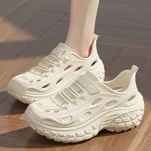 Women's Croc Sandals Cream Non-Slip Summer — feature 15