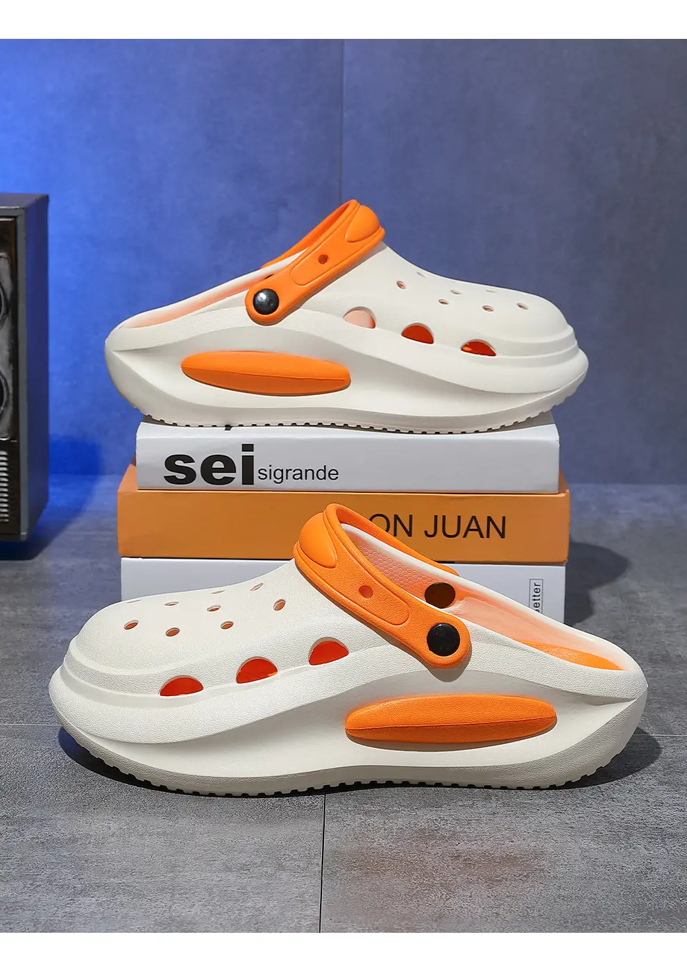 Women's Croc Sandals Cream Non-Slip Summer — feature 23