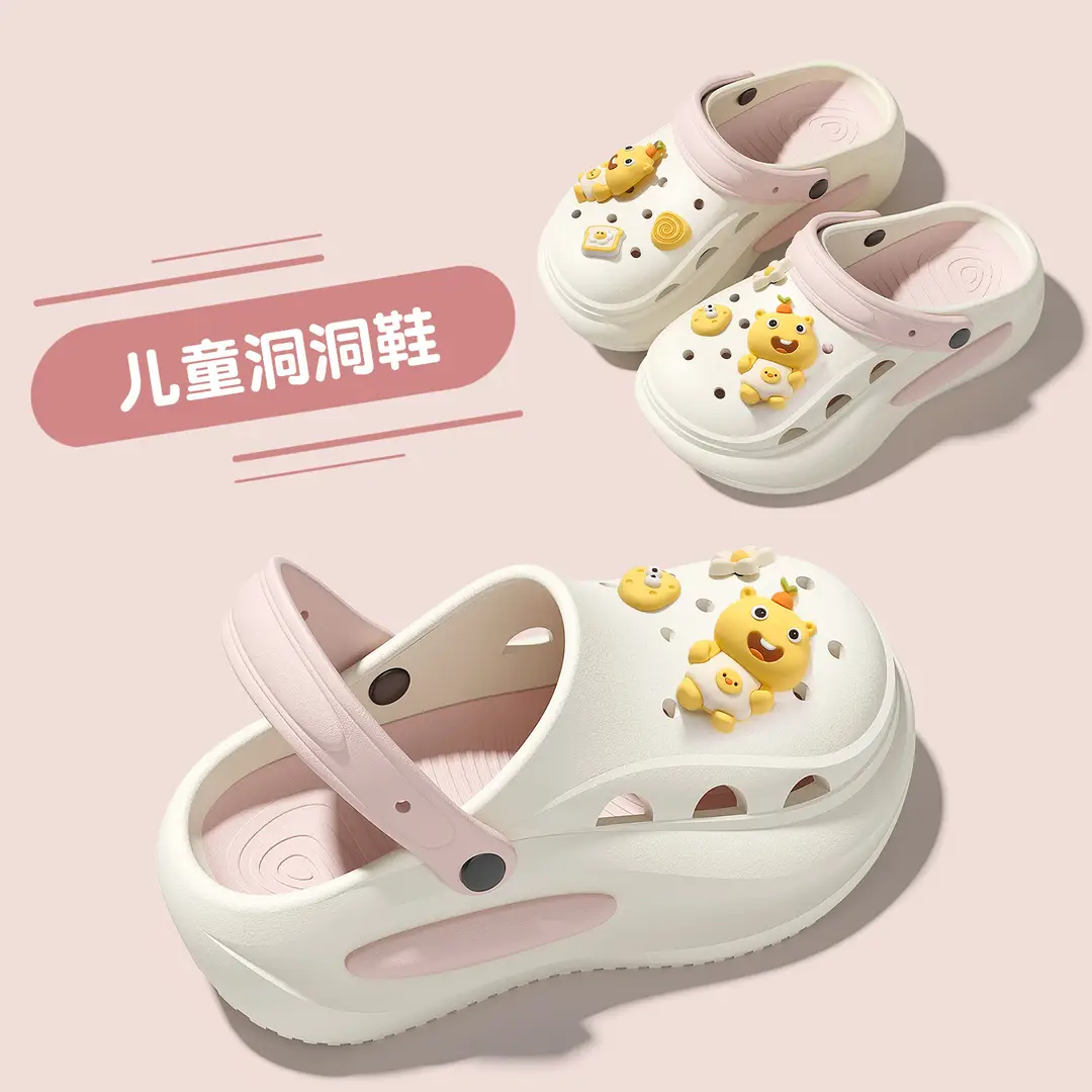 Croc Shoes Women's Outer Wear Non-Slip Eva Sandals Summer Spring and Summer Sandals Breathable Thick-Soled Toe-Cap Slippers Women's Wholesale