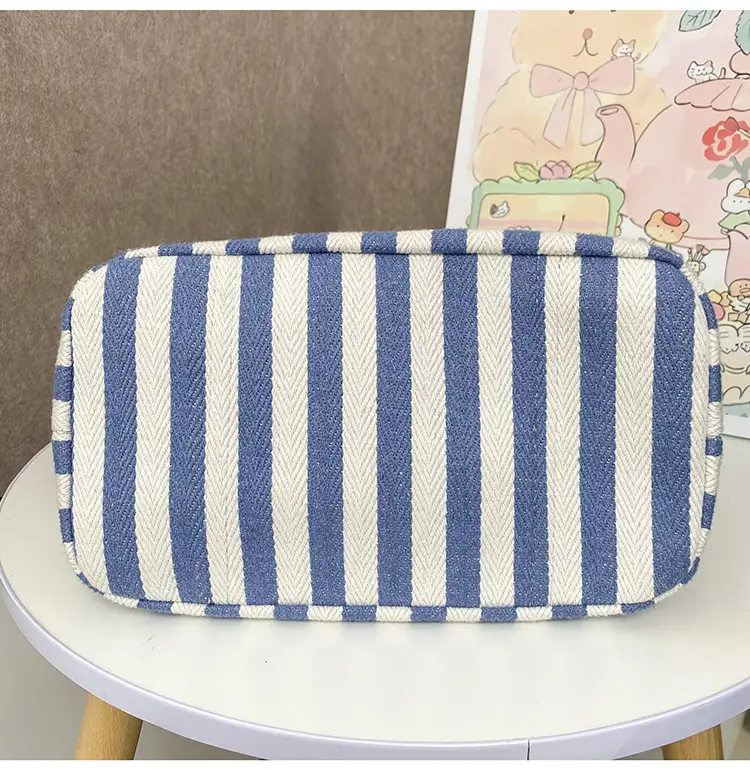 Red Striped Korean Style Tote Bag for Women — feature 45