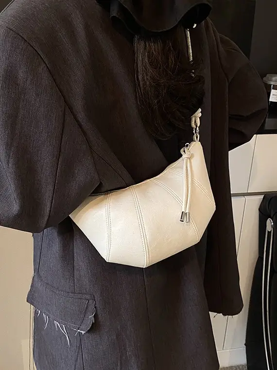 White Leather Crossbody Bag for Women 2025 - Image 7