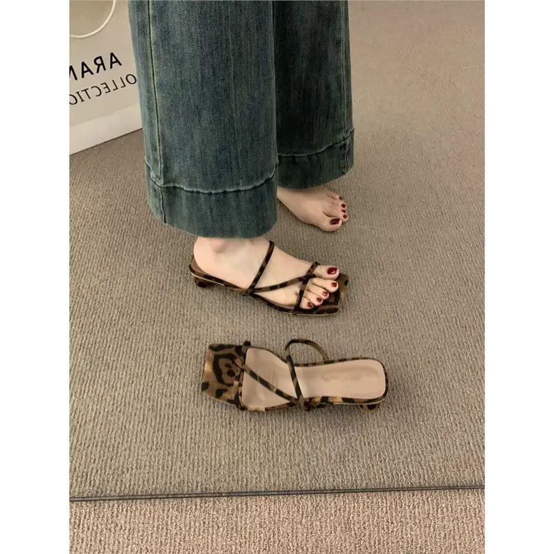 Women Leopard Print Flip Flops Summer 2025 - Image 5