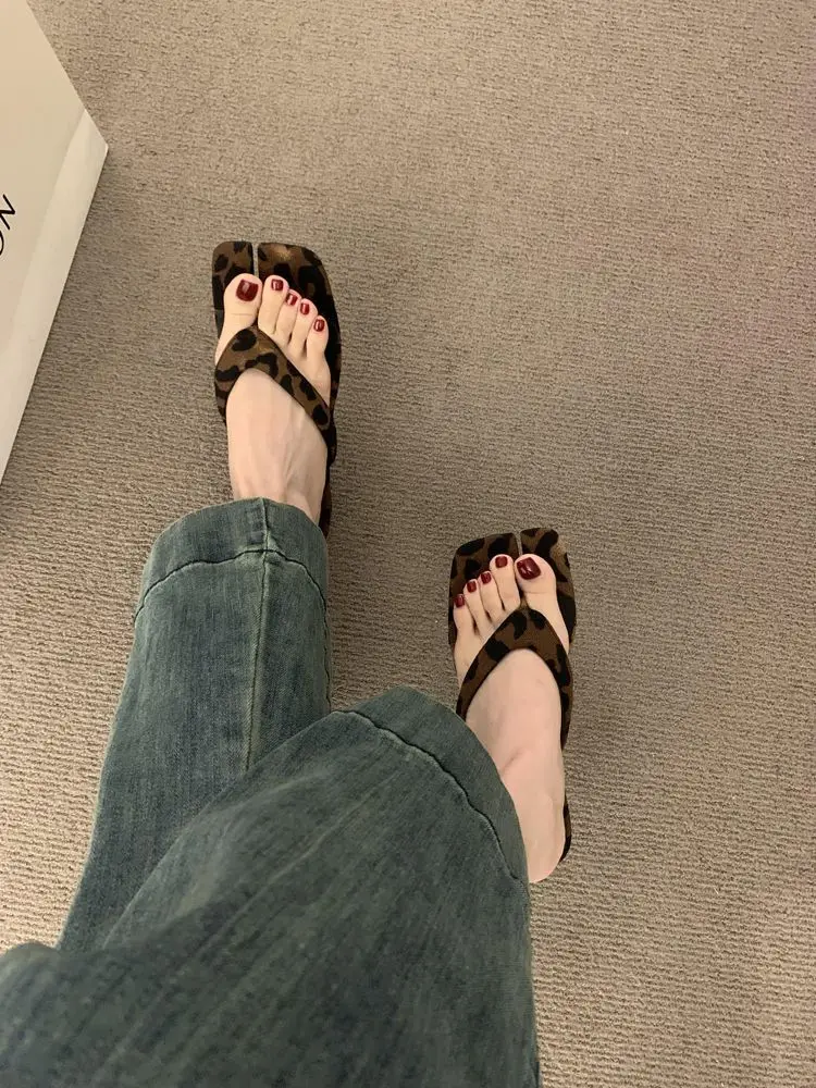 Women Leopard Print Flip Flops Summer 2025 — feature 8