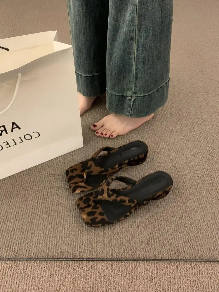 Women Leopard Print Flip Flops Summer 2025 — feature 9