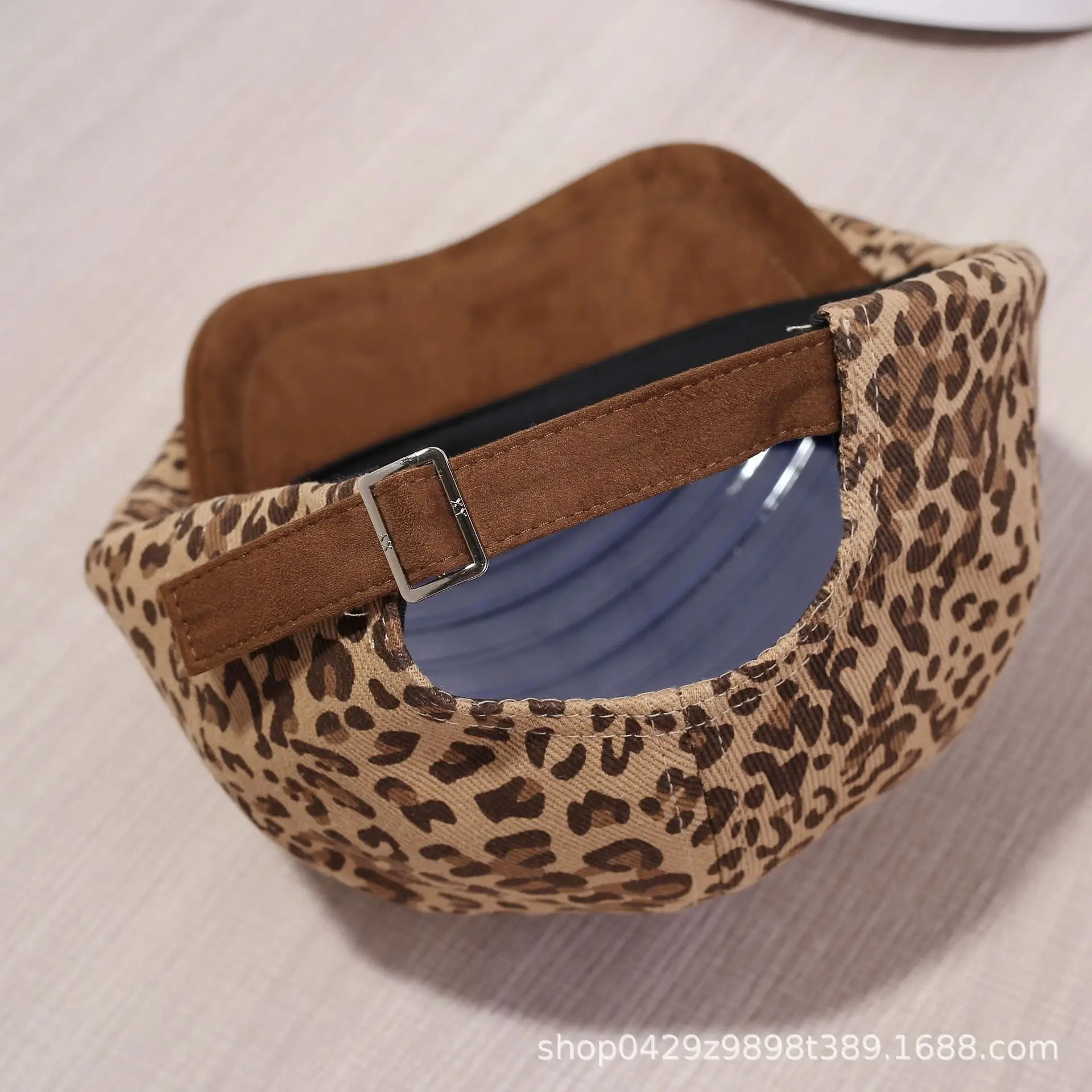 Leopard Print Forward Hat for Women Summer