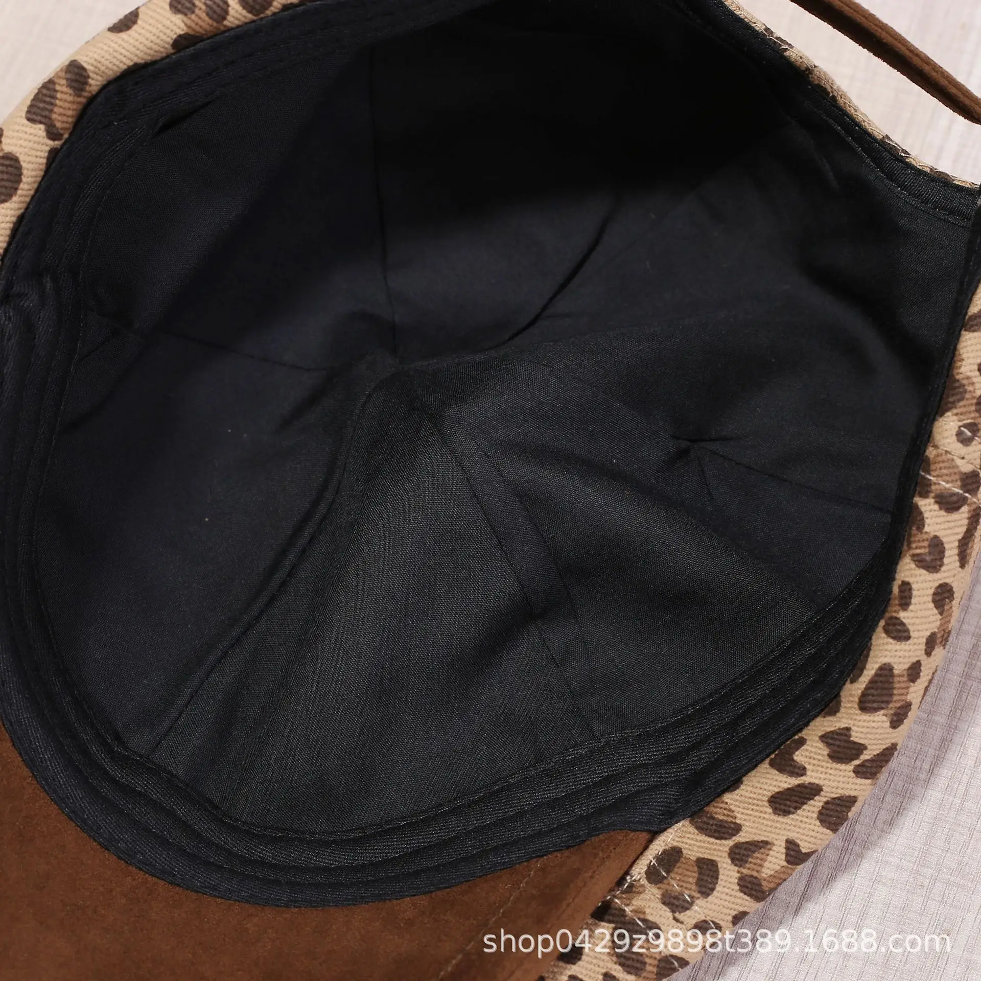 Leopard Print Forward Hat for Women Summer