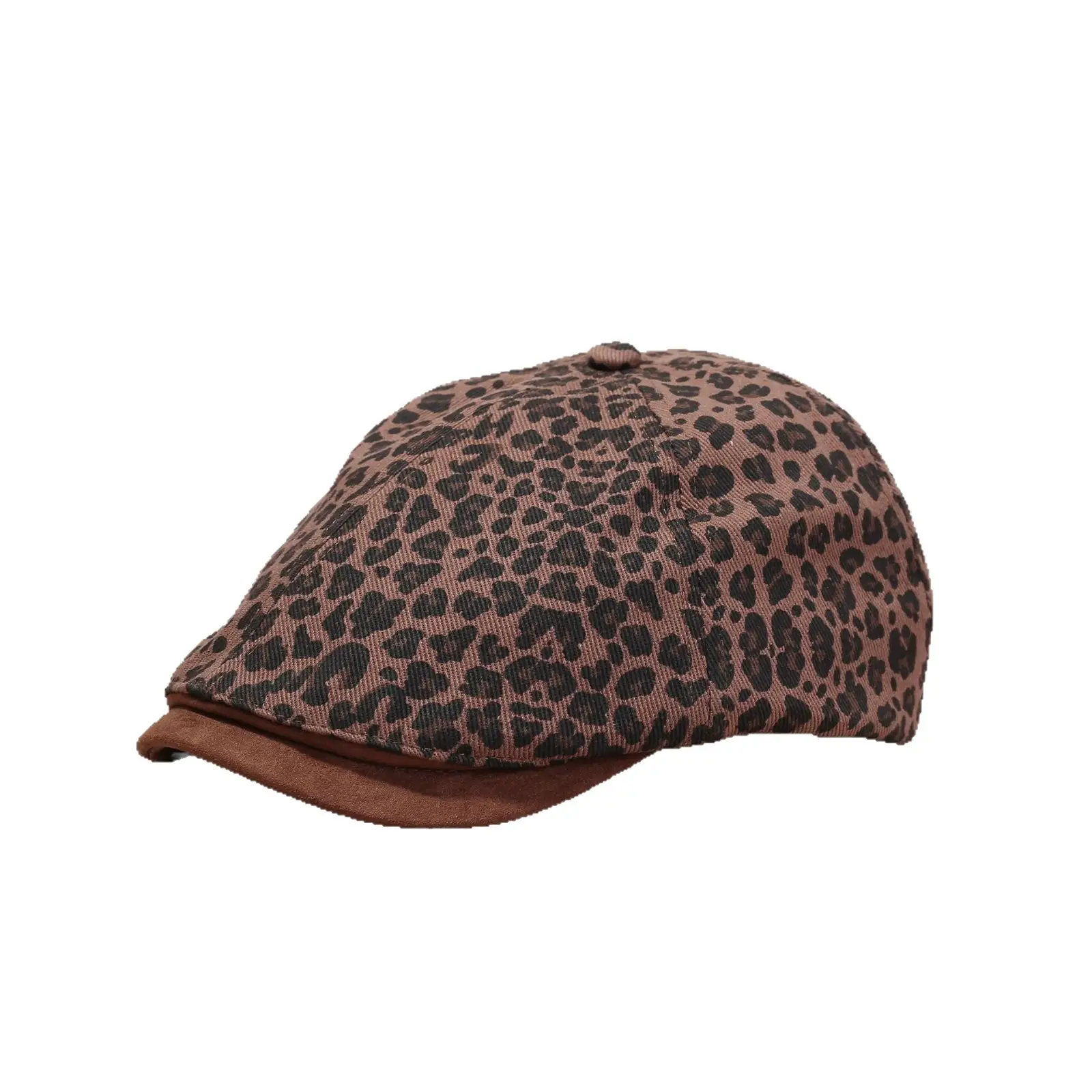 Leopard Print Forward Hat for Women Summer