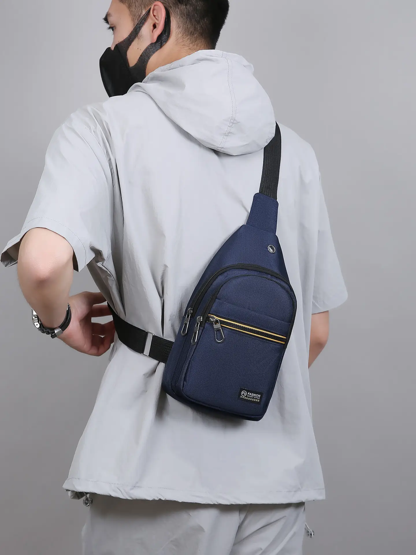 Green Crossbody Bag for Men Casual Sports Cycling Business - Image 8