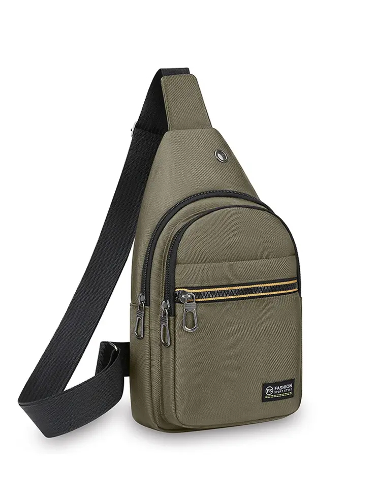 Green Crossbody Bag for Men Casual Sports Cycling Business - Image 9
