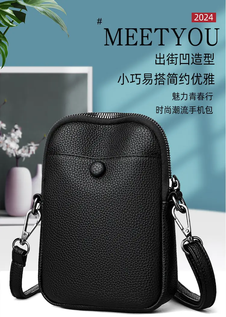 Black Crossbody Bag for Women 2026 Multi-Pocket Commute — feature 1