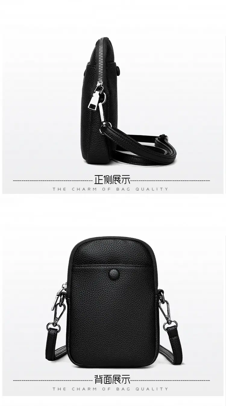Black Crossbody Bag for Women 2026 Multi-Pocket Commute — feature 16
